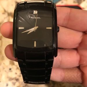 Fossil black men’s watch